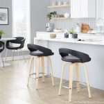 Grotto 26 Contemporary Black Faux Leather Swivel Stools (Set of 2) 12 Grotto 26 Contemporary Black Faux Leather Swivel Stools (Set of 2)