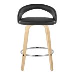 Grotto 26 Contemporary Black Faux Leather Swivel Stools (Set of 2) 18 Grotto 26 Contemporary Black Faux Leather Swivel Stools (Set of 2)