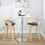 Grotto 26 Contemporary Brown Faux Leather Swivel Counter Stools (Set of 2) 14 Grotto 26 Contemporary Brown Faux Leather Swivel Counter Stools (Set of 2)