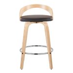Grotto 26 Contemporary Brown Faux Leather Swivel Counter Stools (Set of 2) 21 Grotto 26 Contemporary Brown Faux Leather Swivel Counter Stools (Set of 2)