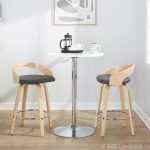 Grotto 26 Contemporary Grey Faux Leather Swivel Counter Stools (Set of 2) 15 Grotto 26 Contemporary Grey Faux Leather Swivel Counter Stools (Set of 2)