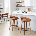Grotto 26-Inch Contemporary Camel Swivel Counter Stools (Set of 2) 12 Grotto 26-Inch Contemporary Camel Swivel Counter Stools (Set of 2)