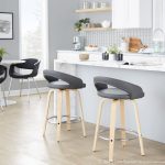 Grotto 26-Inch Contemporary Grey Swivel Counter Stools (Set of 2) 12 Grotto 26-Inch Contemporary Grey Swivel Counter Stools (Set of 2)