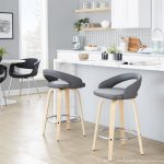 Grotto 26-Inch Contemporary Grey Swivel Counter Stools (Set of 2) 11 Grotto 26-Inch Contemporary Grey Swivel Counter Stools (Set of 2)