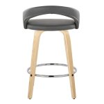 Grotto 26-Inch Contemporary Grey Swivel Counter Stools (Set of 2) 17 Grotto 26-Inch Contemporary Grey Swivel Counter Stools (Set of 2)