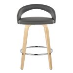 Grotto 26-Inch Contemporary Grey Swivel Counter Stools (Set of 2) 18 Grotto 26-Inch Contemporary Grey Swivel Counter Stools (Set of 2)