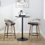 Grotto 26-Inch Contemporary Light Grey Swivel Counter Stools (Set of 2) 14 Grotto 26-Inch Contemporary Light Grey Swivel Counter Stools (Set of 2)