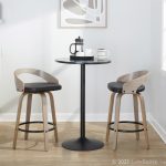 Grotto 26-Inch Contemporary Light Grey Swivel Counter Stools (Set of 2) 15 Grotto 26-Inch Contemporary Light Grey Swivel Counter Stools (Set of 2)