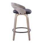 Grotto 26-Inch Contemporary Light Grey Swivel Counter Stools (Set of 2) 18 Grotto 26-Inch Contemporary Light Grey Swivel Counter Stools (Set of 2)