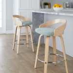 Grotto 26-Inch Light Green Contemporary Swivel Counter Stools (Set of 2) 12 Grotto 26-Inch Light Green Contemporary Swivel Counter Stools (Set of 2)