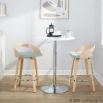 Grotto 26-Inch Light Green Contemporary Swivel Counter Stools (Set of 2) 14 Grotto 26-Inch Light Green Contemporary Swivel Counter Stools (Set of 2)