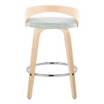 Grotto 26-Inch Light Green Contemporary Swivel Counter Stools (Set of 2) 20 Grotto 26-Inch Light Green Contemporary Swivel Counter Stools (Set of 2)