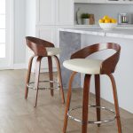Grotto 26-Inch Mid-Century Modern Cream Swivel Counter Stools (Set of 2) 13 Grotto 26-Inch Mid-Century Modern Cream Swivel Counter Stools (Set of 2)
