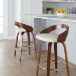 Grotto 26-Inch Mid-Century Modern Cream Swivel Counter Stools (Set of 2) 12 Grotto 26-Inch Mid-Century Modern Cream Swivel Counter Stools (Set of 2)