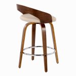 Grotto 26-Inch Mid-Century Modern Cream Swivel Counter Stools (Set of 2) 19 Grotto 26-Inch Mid-Century Modern Cream Swivel Counter Stools (Set of 2)