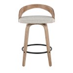Grotto 26-Inch Oat Fabric Contemporary Swivel Counter Stools (Set of 2) 17 Grotto 26-Inch Oat Fabric Contemporary Swivel Counter Stools (Set of 2)