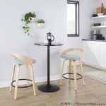 Grotto 26 Mid-Century Green Swivel Counter Stool (Set of 2) 12 Grotto 26 Mid-Century Green Swivel Counter Stool (Set of 2)