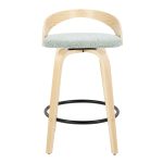 Grotto 26 Mid-Century Green Swivel Counter Stool (Set of 2) 18 Grotto 26 Mid-Century Green Swivel Counter Stool (Set of 2)