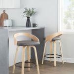 Grotto 26 Mid-Century Grey Swivel Counter Stools (Set of 2) 11 Grotto 26 Mid-Century Grey Swivel Counter Stools (Set of 2)