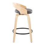 Grotto 26 Mid-Century Grey Swivel Counter Stools (Set of 2) 15 Grotto 26 Mid-Century Grey Swivel Counter Stools (Set of 2)