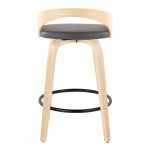 Grotto 26 Mid-Century Grey Swivel Counter Stools (Set of 2) 17 Grotto 26 Mid-Century Grey Swivel Counter Stools (Set of 2)