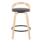Grotto 26 Mid-Century Grey Swivel Counter Stools (Set of 2) 18 Grotto 26 Mid-Century Grey Swivel Counter Stools (Set of 2)