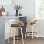 Grotto 26 Mid-Century Modern Counter Stool Brown (Set of 2) 11 Grotto 26 Mid-Century Modern Counter Stool Brown (Set of 2)