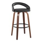 Grotto 30 Contemporary Black Faux Leather Swivel Barstool (Set of 2) 10 Grotto 30 Contemporary Black Faux Leather Swivel Barstool (Set of 2)