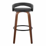 Grotto 30 Contemporary Black Faux Leather Swivel Barstool (Set of 2) 13 Grotto 30 Contemporary Black Faux Leather Swivel Barstool (Set of 2)
