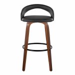 Grotto 30 Contemporary Black Faux Leather Swivel Barstool (Set of 2) 14 Grotto 30 Contemporary Black Faux Leather Swivel Barstool (Set of 2)