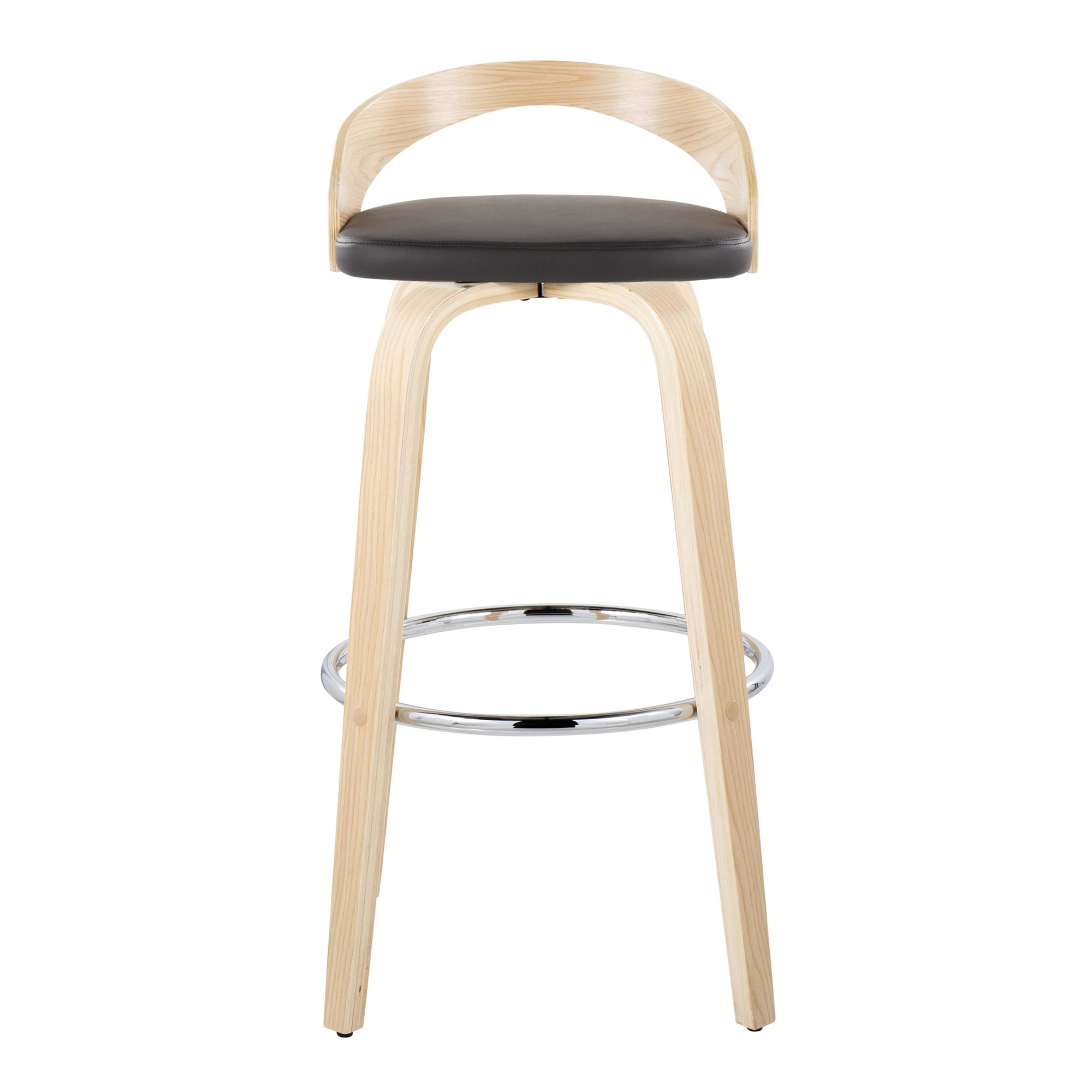 Grotto 30 Contemporary Brown Swivel Barstools (Set of 2) 10 Grotto 30 Contemporary Brown Swivel Barstools (Set of 2) - Image 10