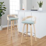 Grotto 30" Contemporary Light Green Swivel Barstools (Set of 2) 14 Grotto 30" Contemporary Light Green Swivel Barstools (Set of 2)