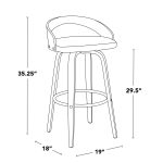 Grotto 30" Contemporary Light Green Swivel Barstools (Set of 2) 23 Grotto 30" Contemporary Light Green Swivel Barstools (Set of 2)