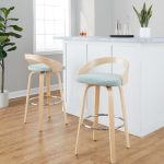 Grotto 30" Contemporary Light Green Swivel Barstools (Set of 2) 13 Grotto 30" Contemporary Light Green Swivel Barstools (Set of 2)
