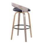Grotto 30 Contemporary Swivel Barstools Light Grey/Black (Set of 2) 19 Grotto 30 Contemporary Swivel Barstools Light Grey/Black (Set of 2)