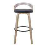 Grotto 30 Contemporary Swivel Barstools Light Grey/Black (Set of 2) 21 Grotto 30 Contemporary Swivel Barstools Light Grey/Black (Set of 2)