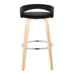 Grotto 30-Inch Contemporary Black Velvet Swivel Barstools (Set of 2) 13 Grotto 30-Inch Contemporary Black Velvet Swivel Barstools (Set of 2)