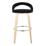 Grotto 30-Inch Contemporary Black Velvet Swivel Barstools (Set of 2) 14 Grotto 30-Inch Contemporary Black Velvet Swivel Barstools (Set of 2)