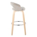 Grotto 30-Inch Contemporary Oat Swivel Barstools (Set of 2) 11 Grotto 30-Inch Contemporary Oat Swivel Barstools (Set of 2)