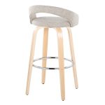 Grotto 30-Inch Contemporary Oat Swivel Barstools (Set of 2) 12 Grotto 30-Inch Contemporary Oat Swivel Barstools (Set of 2)
