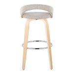 Grotto 30-Inch Contemporary Oat Swivel Barstools (Set of 2) 13 Grotto 30-Inch Contemporary Oat Swivel Barstools (Set of 2)