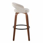 Grotto 30-Inch Contemporary Walnut Swivel Barstools (Set of 2) 11 Grotto 30-Inch Contemporary Walnut Swivel Barstools (Set of 2)