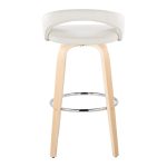 Grotto 30-Inch Contemporary White Velvet Swivel Barstools (Set of 2) 17 Grotto 30-Inch Contemporary White Velvet Swivel Barstools (Set of 2)