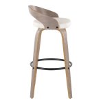 Grotto 30-Inch Light Grey Contemporary Swivel Barstools (Set of 2) 15 Grotto 30-Inch Light Grey Contemporary Swivel Barstools (Set of 2)