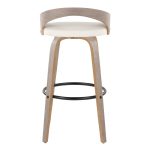 Grotto 30-Inch Light Grey Contemporary Swivel Barstools (Set of 2) 17 Grotto 30-Inch Light Grey Contemporary Swivel Barstools (Set of 2)