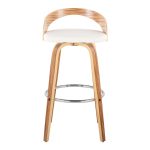 Grotto 30-Inch Mid-Century Modern Zebra Wood Swivel Barstools (Set of 2) 21 Grotto 30-Inch Mid-Century Modern Zebra Wood Swivel Barstools (Set of 2)