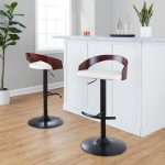 Grotto Black Adjustable Swivel Contemporary Barstools (Set of 2) 14 Grotto Black Adjustable Swivel Contemporary Barstools (Set of 2)