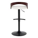 Grotto Black Adjustable Swivel Contemporary Barstools (Set of 2) 21 Grotto Black Adjustable Swivel Contemporary Barstools (Set of 2)