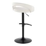 Grotto Black Metal White Velvet Contemporary Barstools (Set of 2) 16 Grotto Black Metal White Velvet Contemporary Barstools (Set of 2)