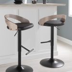 Grotto Black Swivel Adjustable Contemporary Barstool Pair (Set of 2) 10 Grotto Black Swivel Adjustable Contemporary Barstool Pair (Set of 2)